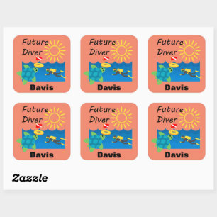 Futur Diver Design - Stickers Carrés
