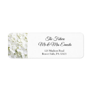 Futur M./Mme Floral Mariage Retourner Adresse Étiq