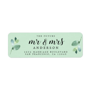Futur M. Mme Green Foliage Mariage Adresse de reto