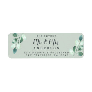 Futur M. Mme Green Foliage Mariage Adresse de reto