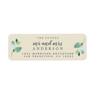 Futur M. Mme Green Foliage Mariage Adresse de reto