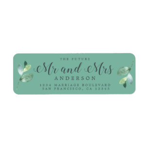 Futur M. Mme Green Foliage Mariage Adresse de reto