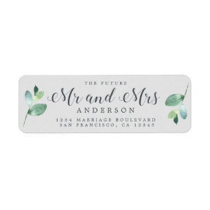 Futur M. Mme Green Foliage Mariage Adresse de reto
