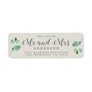Futur M. Mme Green Foliage Mariage Adresse de reto