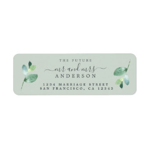 Futur M. Mme Green Foliage Mariage Adresse de reto