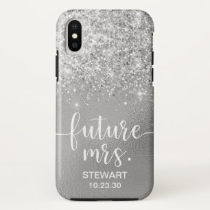 Futur Mme Étui Silver Glitter Case-Mate iPhone