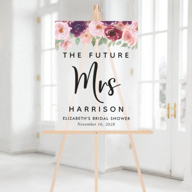 Futur Mme Floral Fête des mariées Bienvenue Froste (Créateur téléchargé)