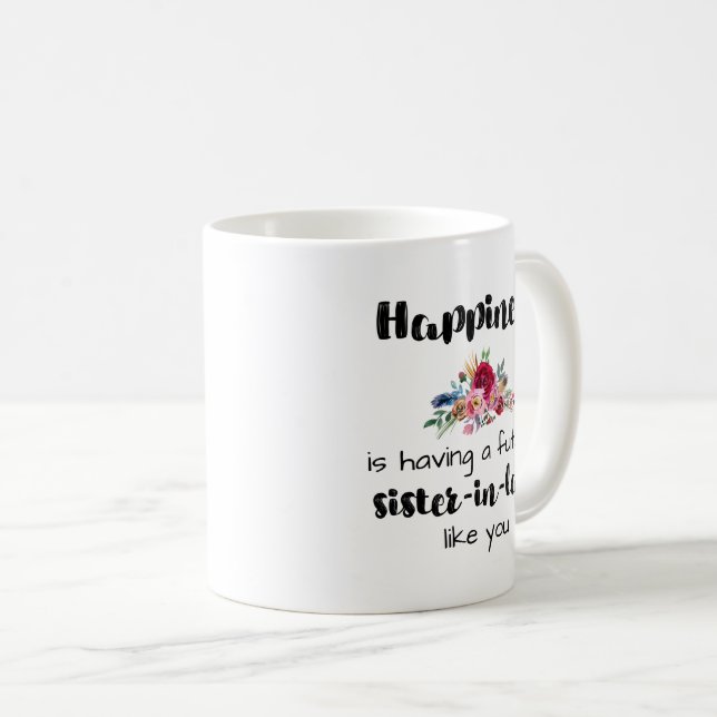 Futur Nouvelle Soeur en Droit Idée cadeau Mug (Devant droit)
