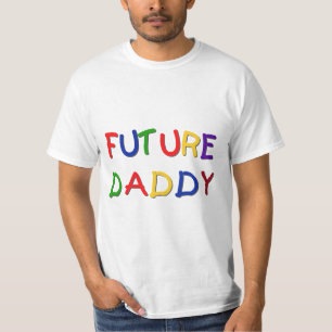 Futur papa Couleurs primaires Tshirts et cadeaux