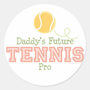 Futur pro autocollant du tennis du papa