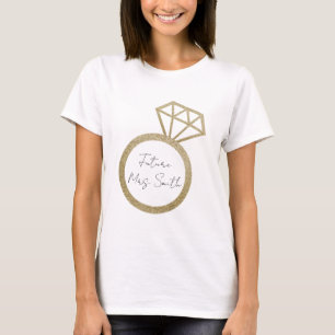 Futur T-shirt de la mariée future Mme Fiançailles