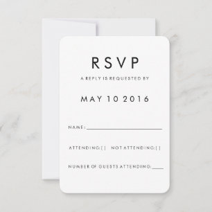 Futura Modern RSVP Card