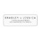 Futura Modern Wedding Labels