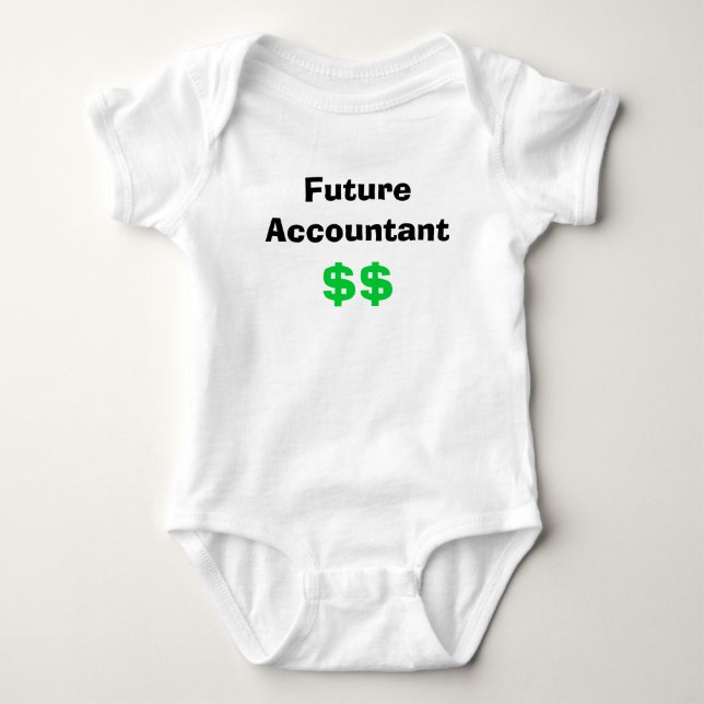 Future Accountant Baby Bodysuit (Front)