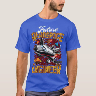 Future Aerospace Engineer Spaceship Obsessed Kid T-Shirt