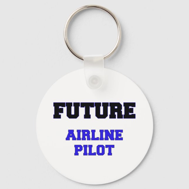 Future Airline Pilot Keychain (Front)