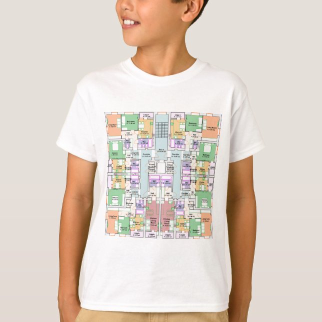 Future Architect Blueprint Kid's T-Shirt (Front)