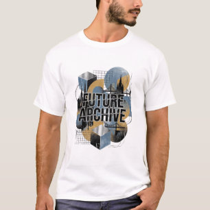 Future Archive Retro Geometric Urban Cityscape T-Shirt