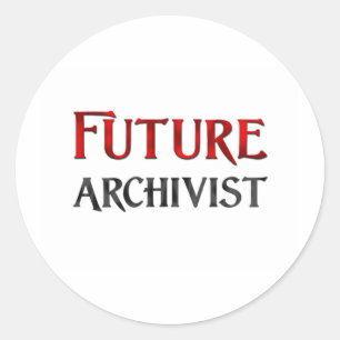 Future Archivist Classic Round Sticker
