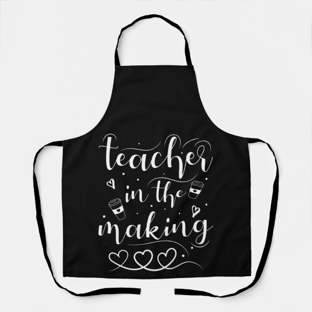 Future Art Teacher Funny Artist Artistic Art Lover Apron (Front)