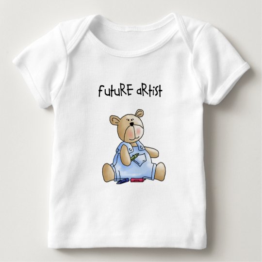 Future Artist Teddy Bear Baby T-Shirt