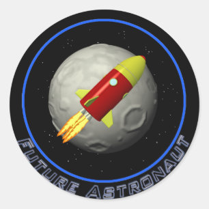 Future Astronaunt Classic Round Sticker