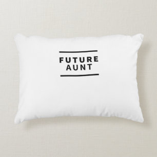 Future aunt accent pillow