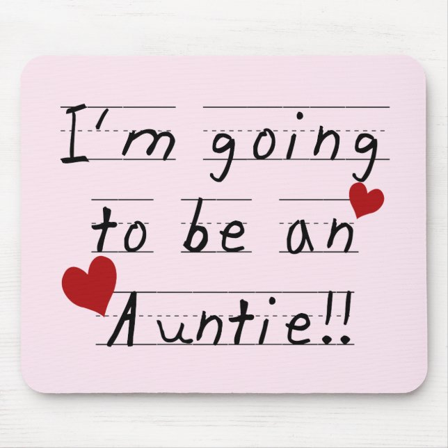 Future Auntie Kid Print Tshirts and Gifts Mouse Pad (Front)