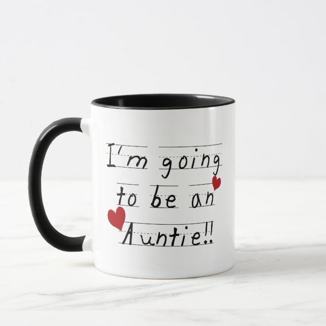 Future Auntie Kid Print Tshirts and Gifts Mug (Left)