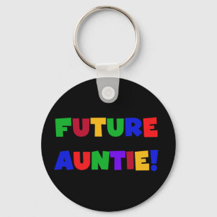 Future Auntie-Primary Colours Tshirts and Gifts Keychain