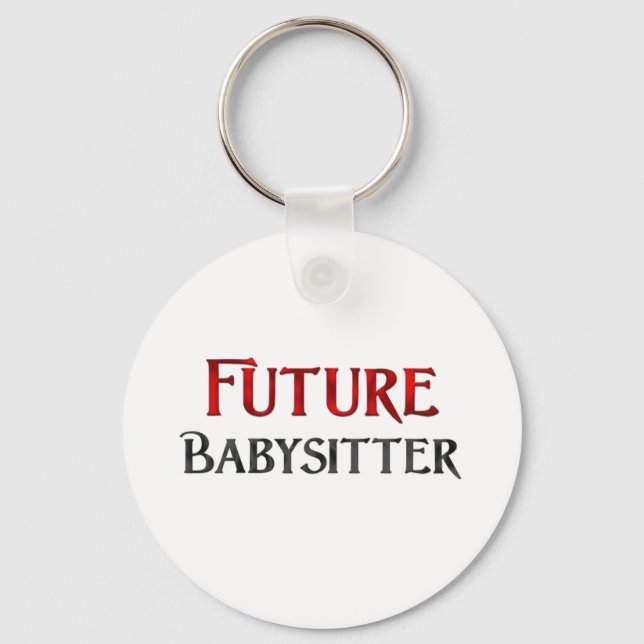 Future Babysitter Keychain (Front)