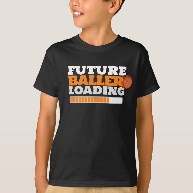 Future Baller Loading Boys Basketball T-Shirt (Front)