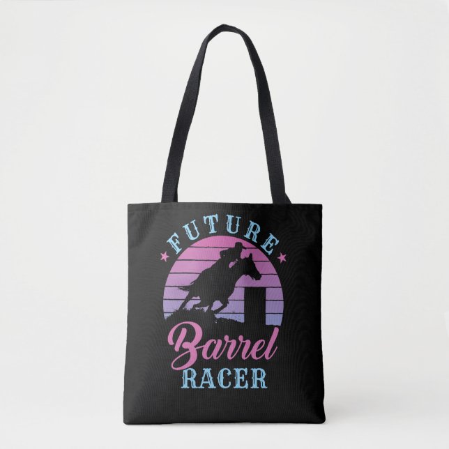 Future Barrel Racer Tote Bag (Front)