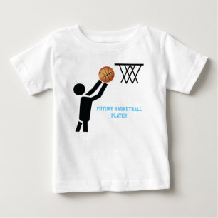 Future basketball player with ball custom baby T-Shirt