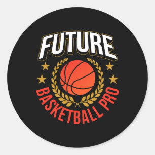 Future Basketball Pro Coach Match Team Player Classic Round Sticker