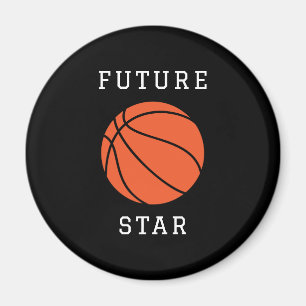 Future Basketball Star Black Magnet