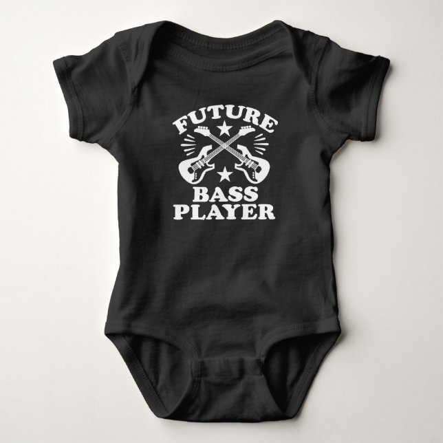 Future Bass Player Baby Bodysuit (Front)