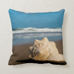 Future Beach Throw Pillow