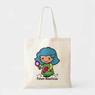 Future Beautician/Hair Stylist with blow dryer Tote Bag