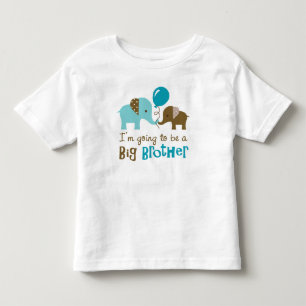 Future big brother - Mod Elephant Toddler T-shirt
