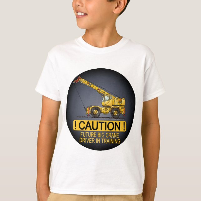 Future Big Crane Driver Kids T-Shirt (Front)