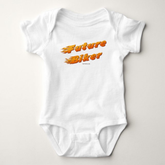 Future biker   baby bodysuit (Front)
