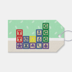 Future Biologist's Blocks Gift Tag
