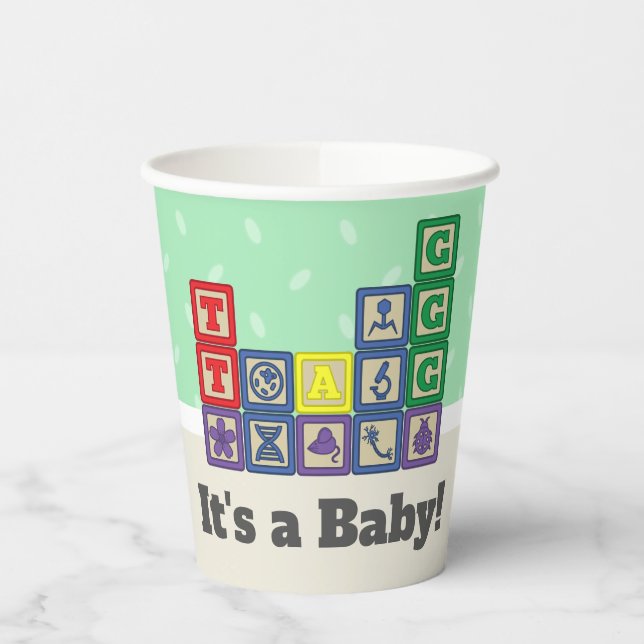 Future Biologist's Blocks Paper Cup (Left)