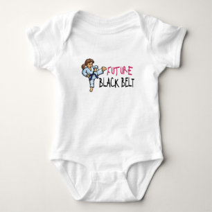 Future Black Belt GIRL 1.1 Baby Bodysuit