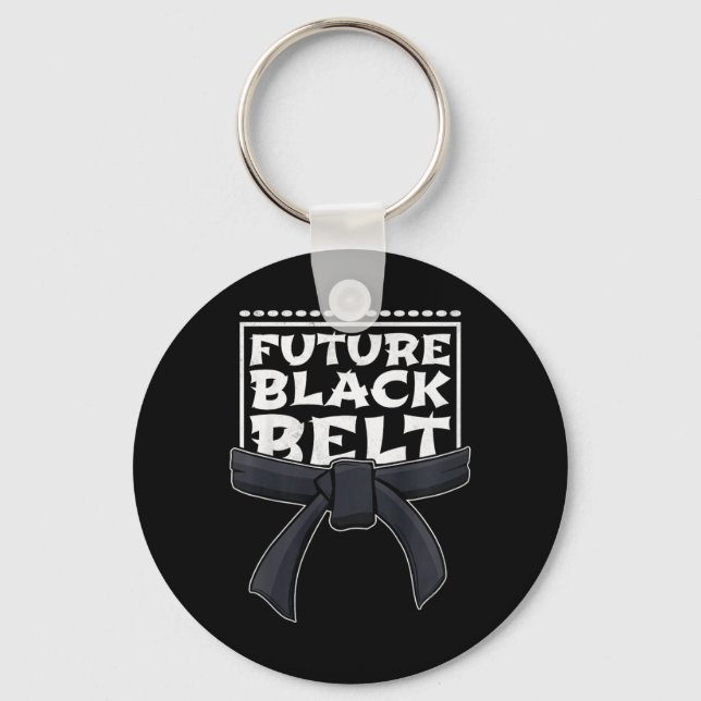 Future Black Belt  Keychain (Front)