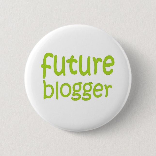 future blogger 2 inch round button (Front)