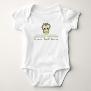 Future Book Lover Baby Neutral Cute Owl Shirt