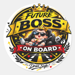 Future Boss On Board – Funny Baby Car Sticker