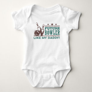 Future Bowler Like My Daddy Baby Bodysuit
